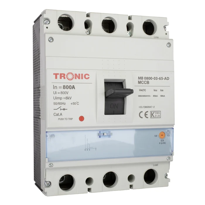 MCCB Breaker Adjustable Type SGM6 800A 3P 65KA 800M