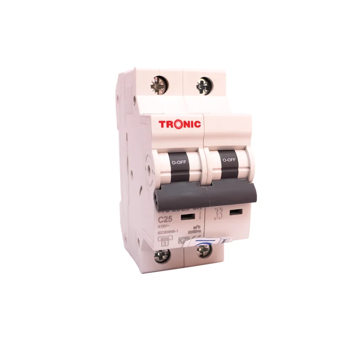 MCB – 2 Pole, 25A, 6kA, 415V