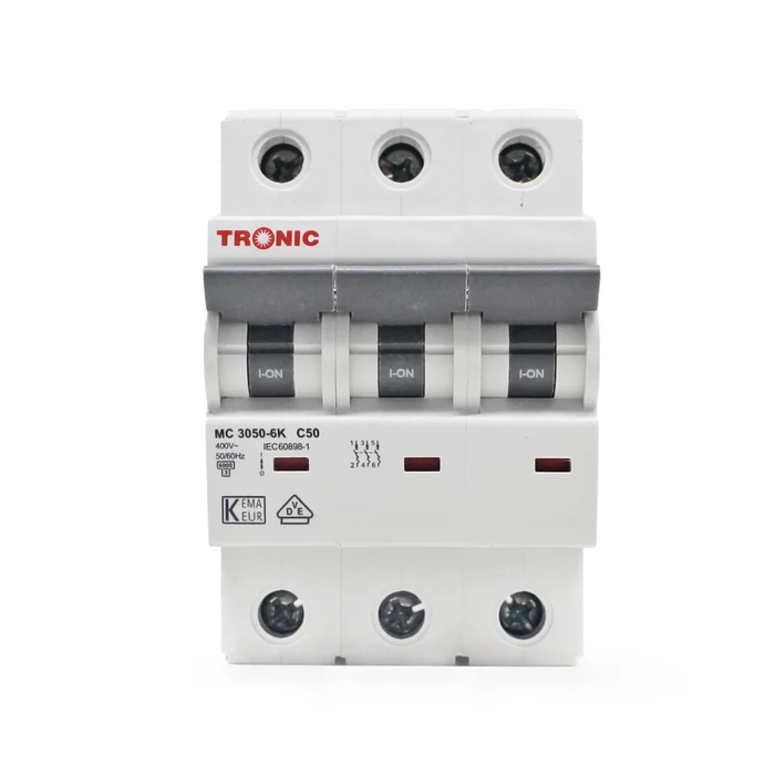 Miniature Circuit Breaker Three Pole 6KA 50Amp