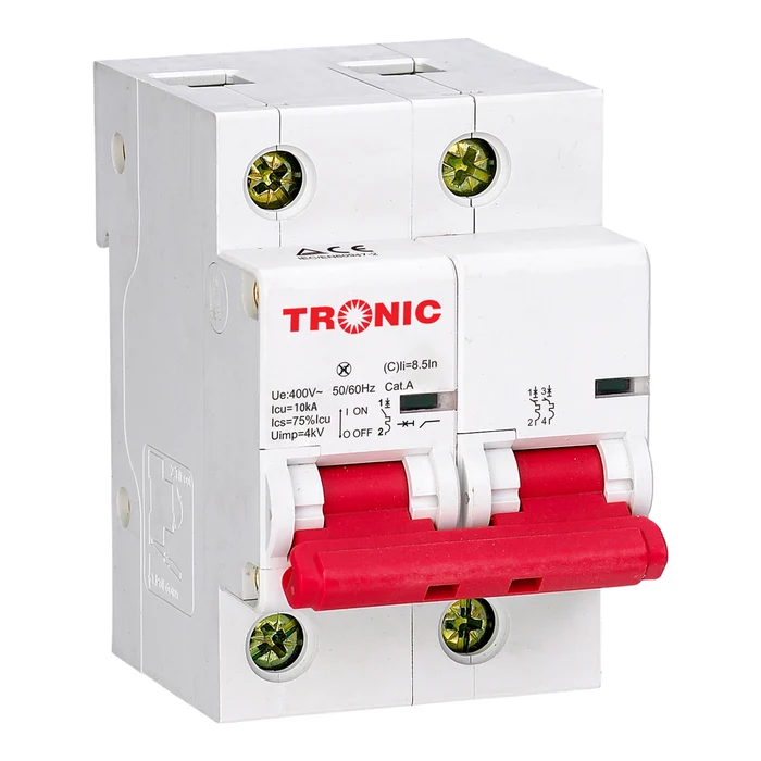 MCB – 2 Pole Miniature Circuit Breaker 125A, 10kA