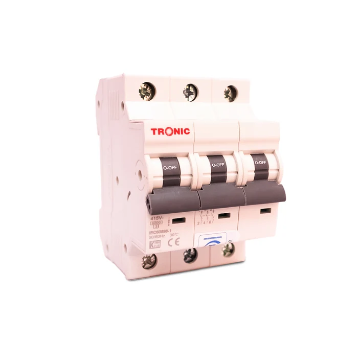 MCB – 3 Pole, 6A, 6kA, 415V