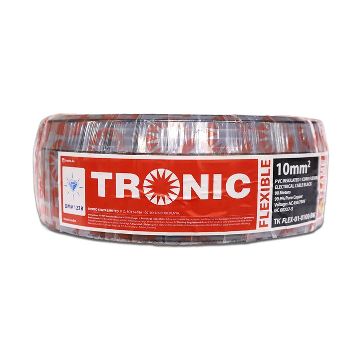1 Core Flexible Electrical Cable 10mm² (90M) Roll