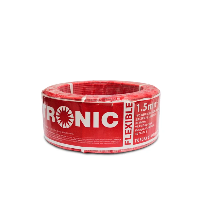 Flexible Single Core Cable – 1.5mm² Red, 90 Meters