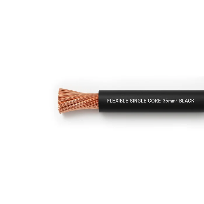Flexible Single Core Cable – 35mm² Black (Per Meter)