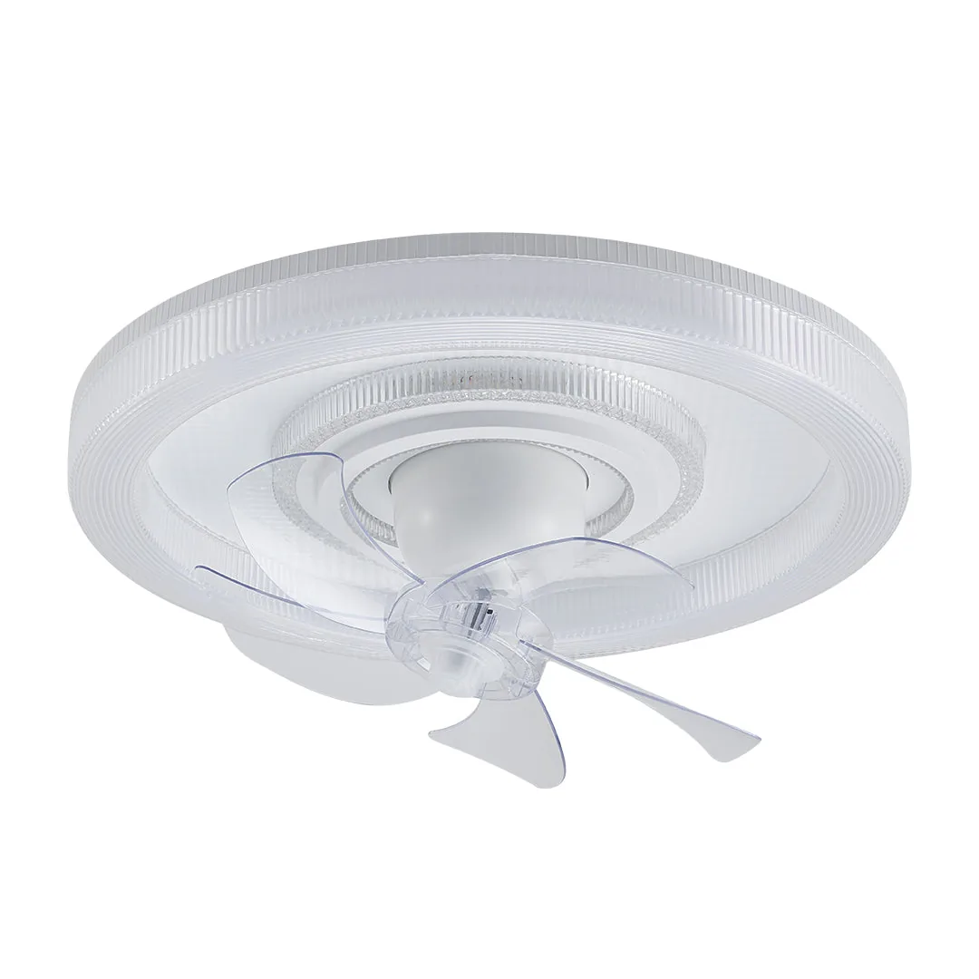 Ceiling Light Fan – Transparent Blade, 480x140mm