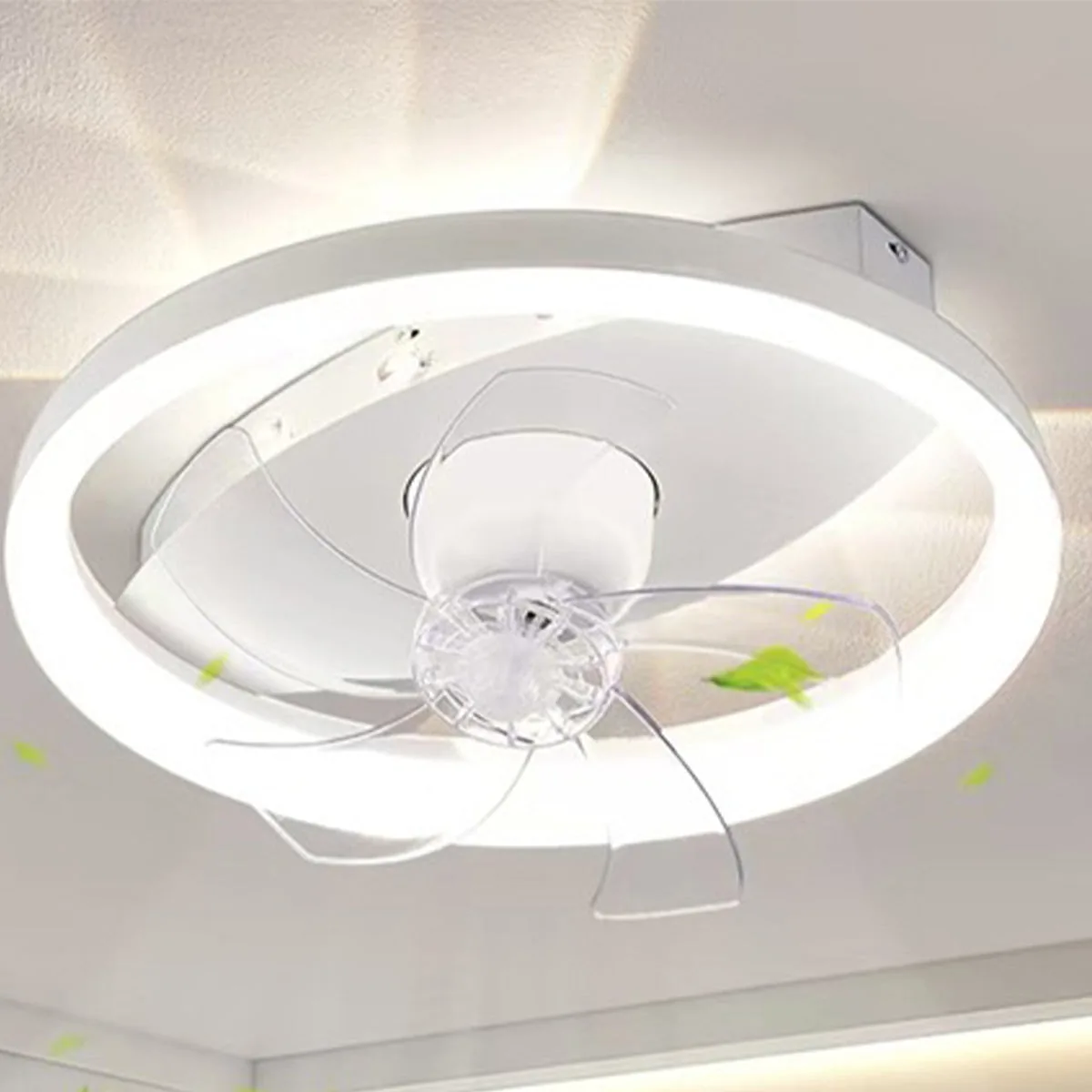 Modern Ceiling Light with Built-in Fan – 500mm, 60W, Remote Control