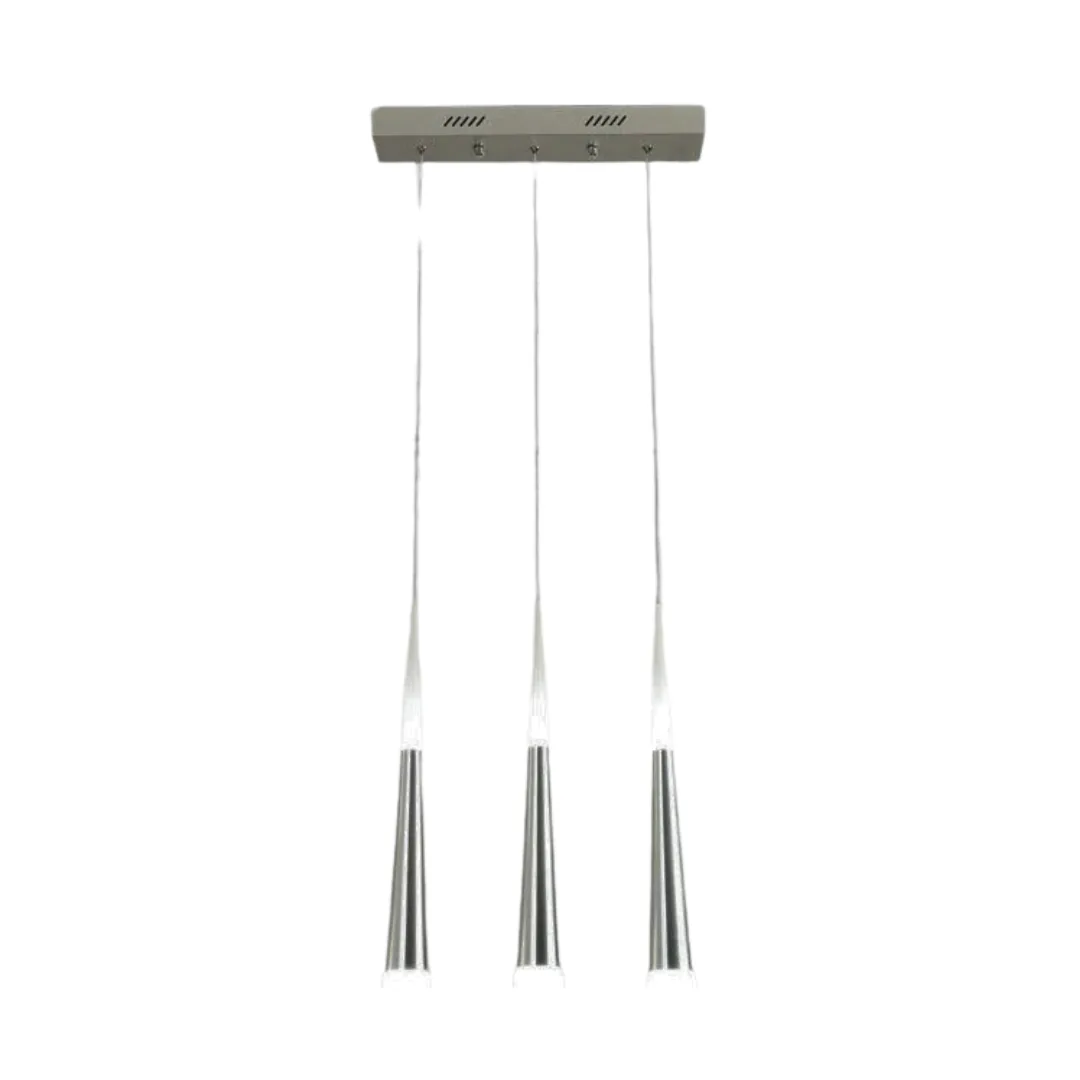 Acrylic Modern 3 LED Warm White Hanging Light