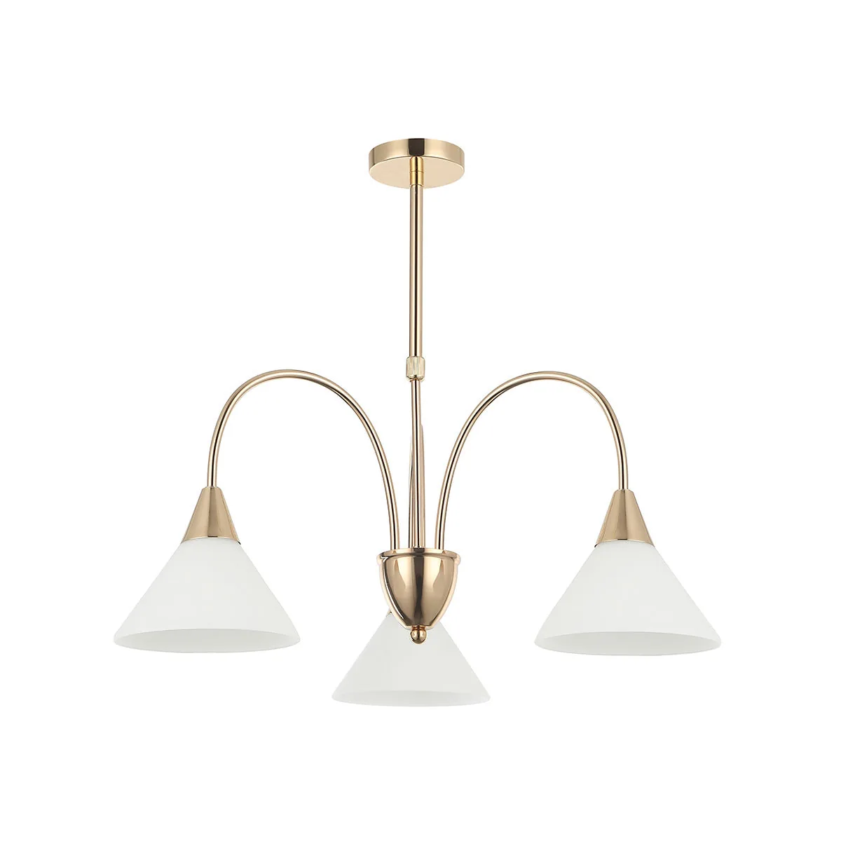 Chandelier Light Pendant Lamp Golden E27 Bulb 3 Lamp