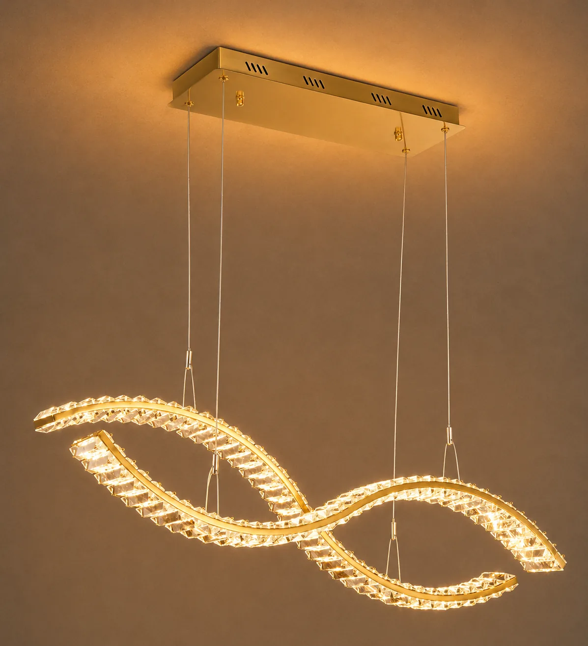 Infinity Crystal LED Pendant Light