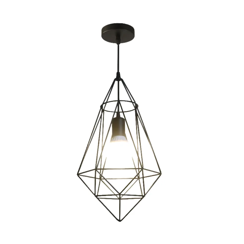 Black Diamond Cage Pendant Lamp