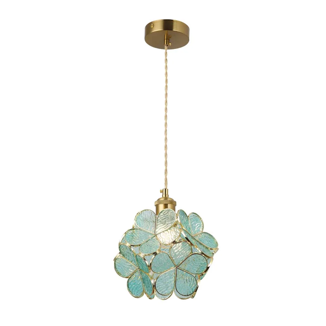 Decorative Floral Glass Pendant Light