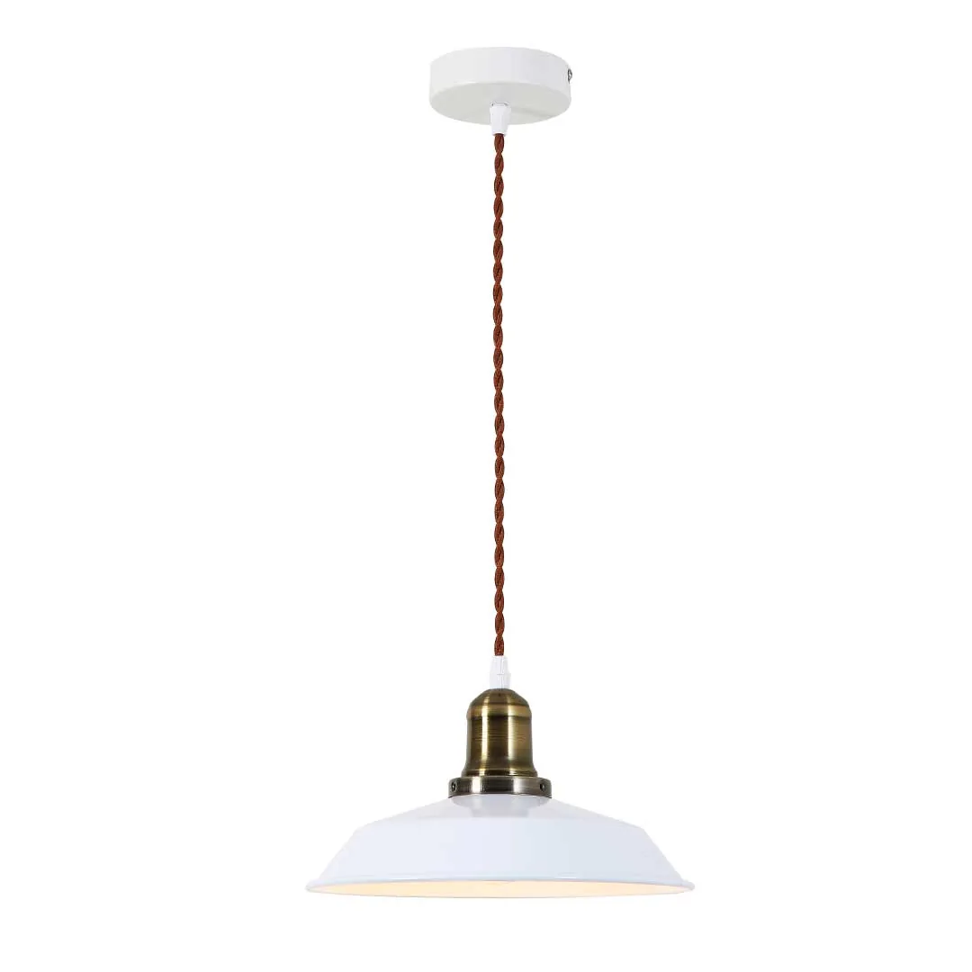Minimalist White Dome Pendant Light
