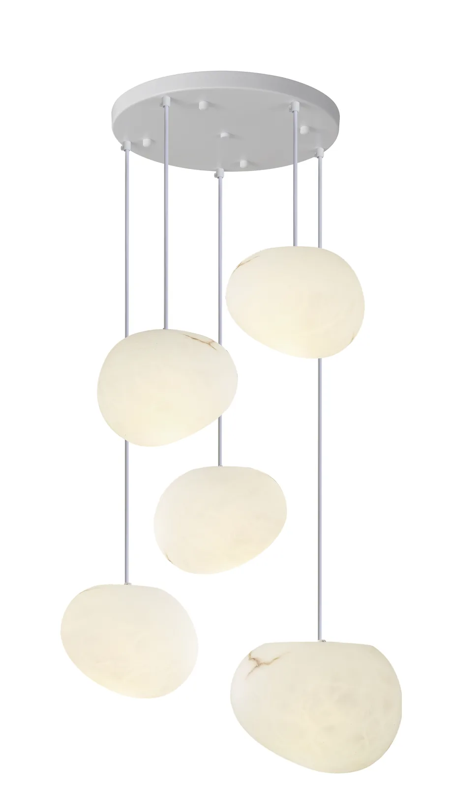 Modern Elegant Tronic 5-Light Pendant Lamp