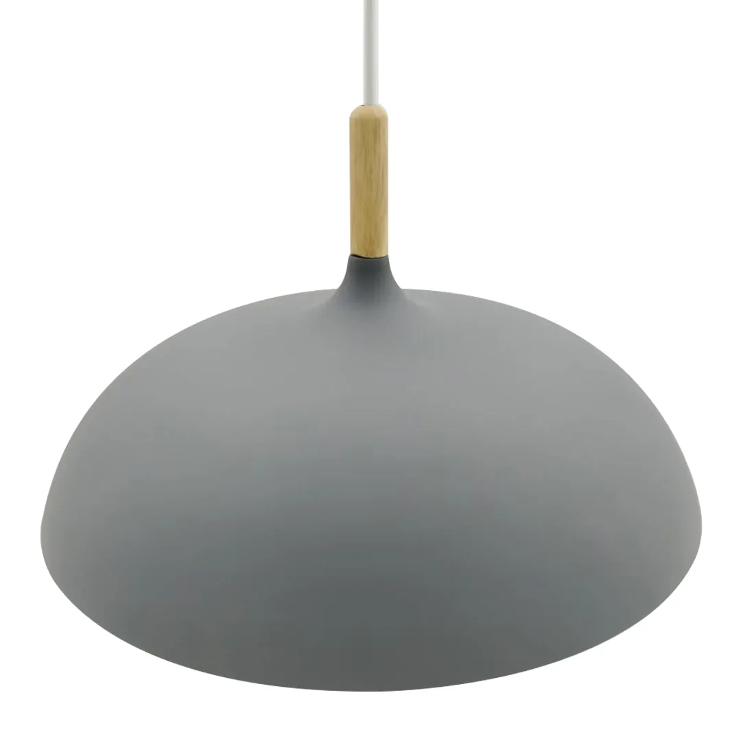 Modern Grey Dome Ceiling Light