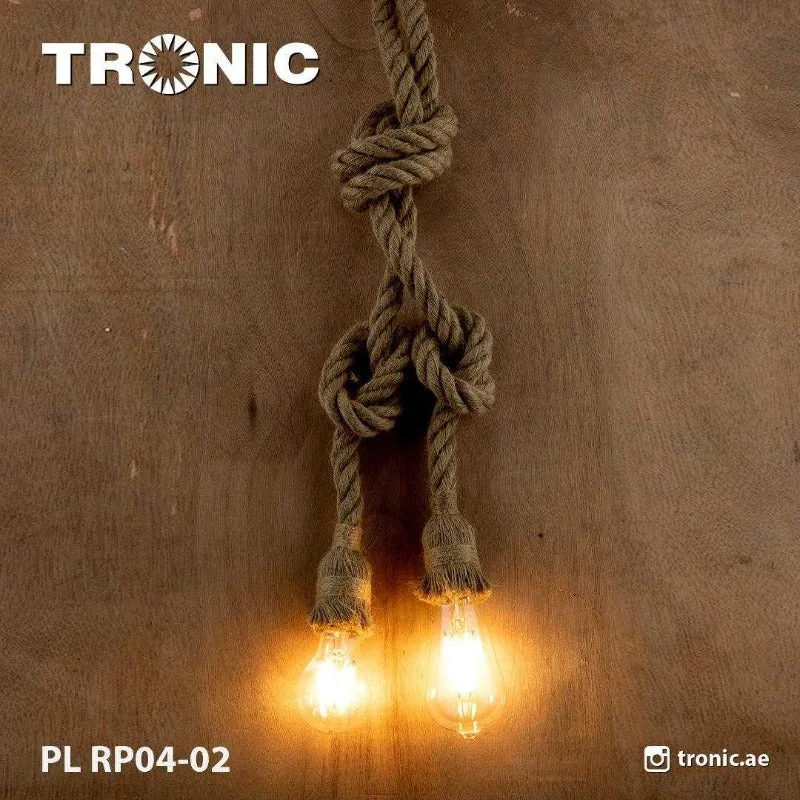 Rope Hanging Lamp 2XE27