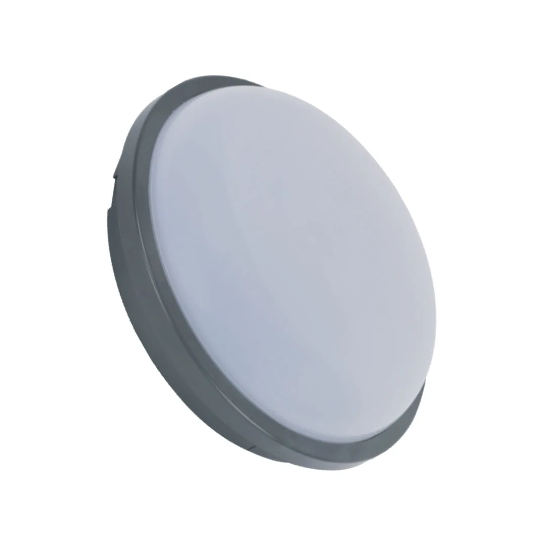 Round Black LED Bulkhead 15W