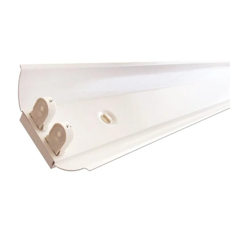 Double Open Channel T8 Tube Light Fitting With Reflector