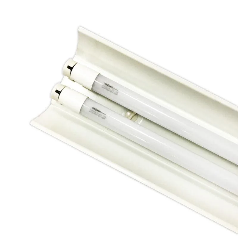 Double Open Channel T8 Tube Light With Reflector