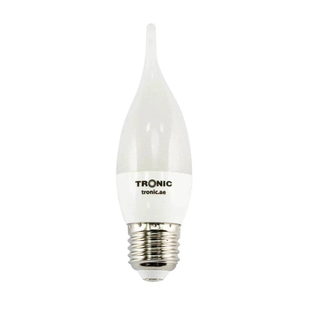 Candle-Tip LED Bulb – 3W Warm White, E27 Base