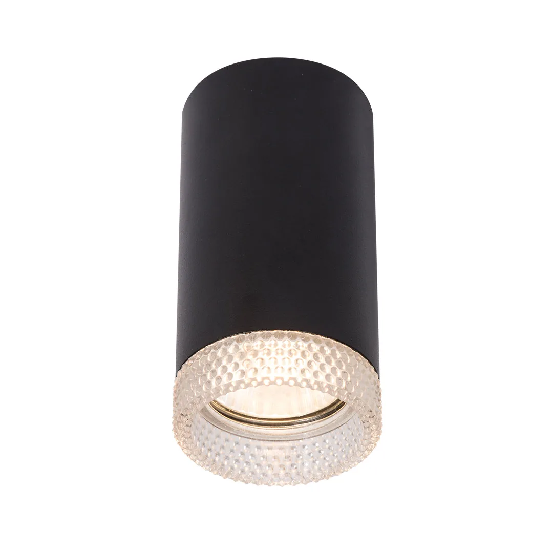Crystal Composite Black LED Fitting Ceiling Spot Lamp