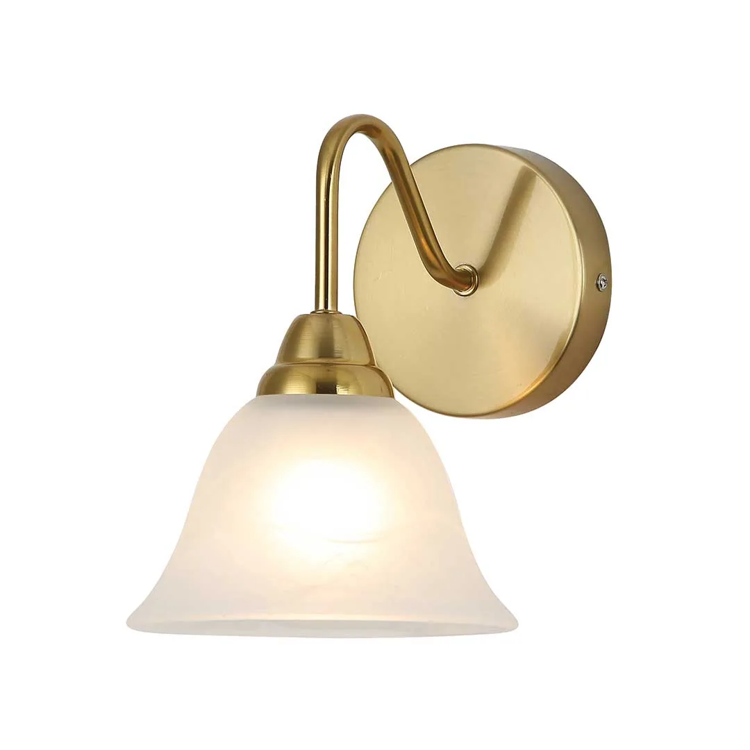 Frosted Bell Glass Wall Light