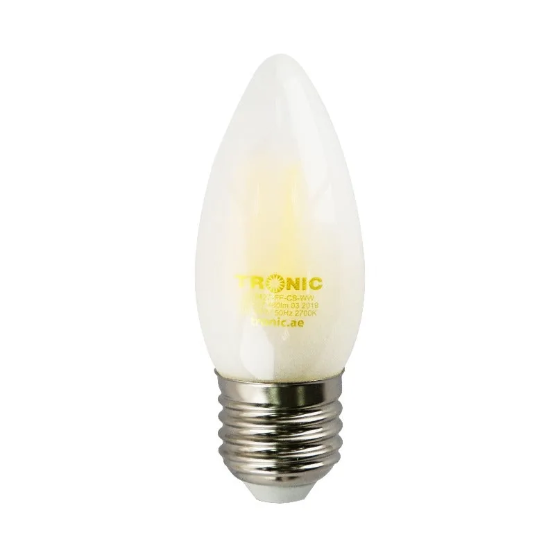 Frosted Candle LED 4 Watts E27 (Screw) Bulb