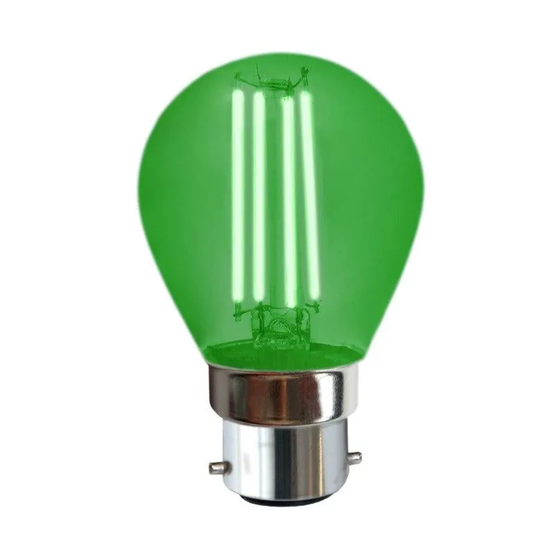 Golf Filament LED 4 Watts B22 (Pin) Green Bulb