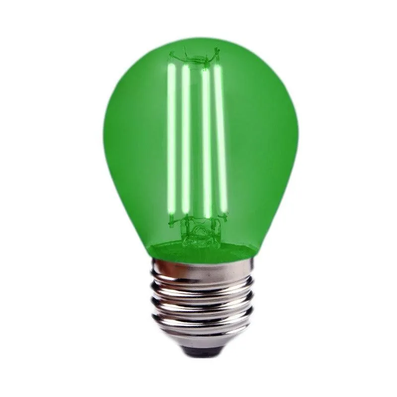 Golf Filament LED 4 Watts E27 (Screw) Green Bulb
