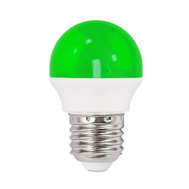Green Bulb LED 2 Watts E27 (Screw)