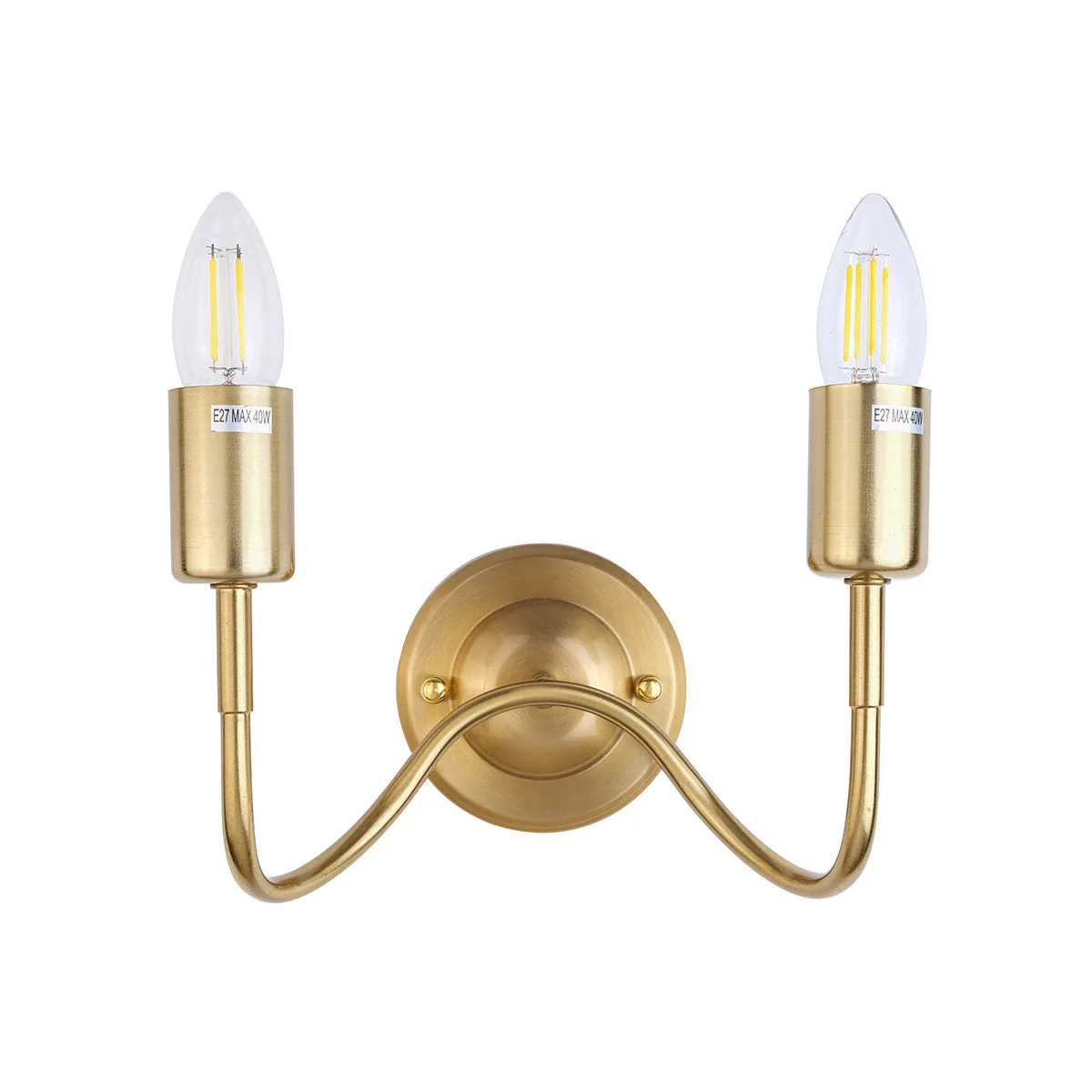 Iron Wall Lamp Bronze 2XE27 BR