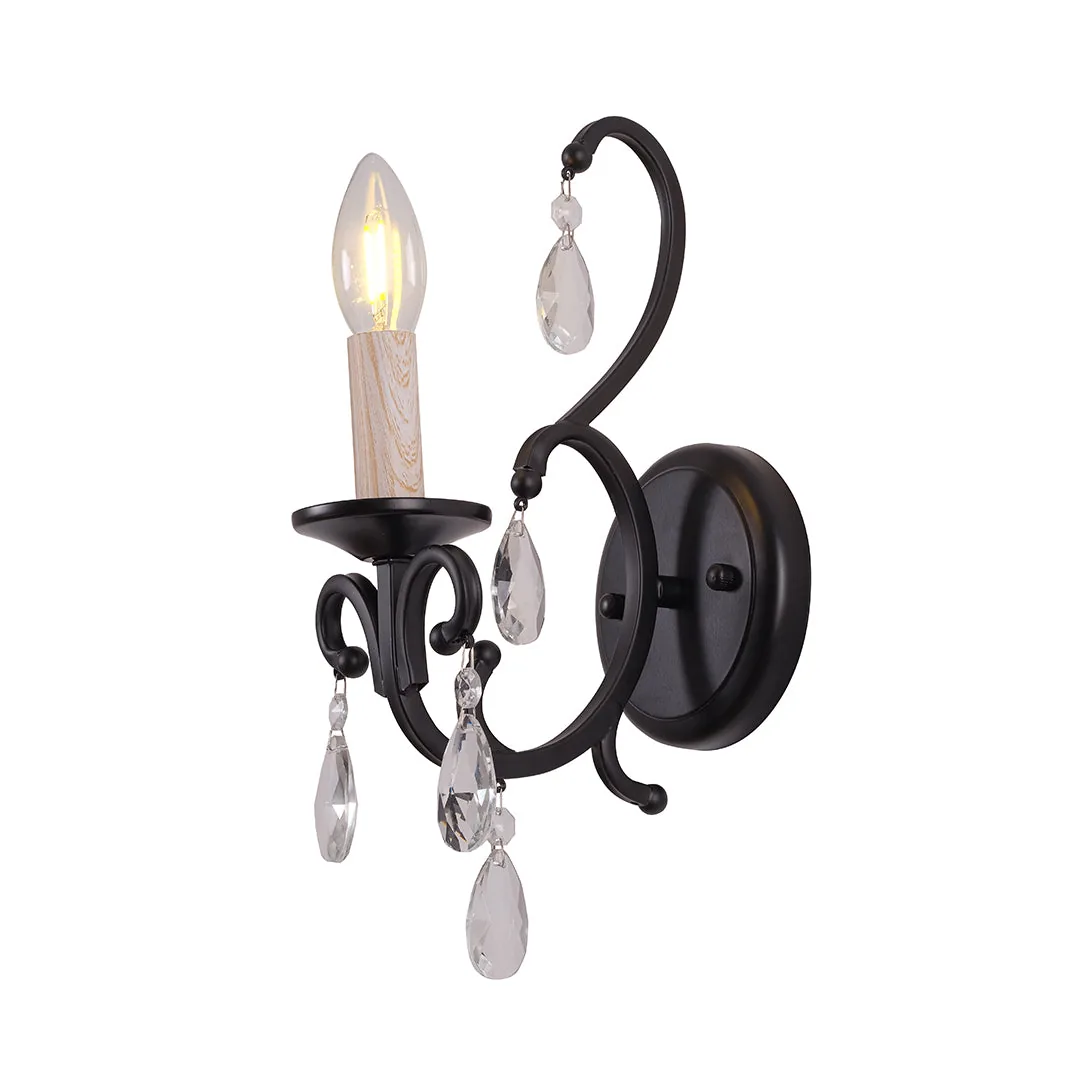 Vintage Crystal Accent Wall Light