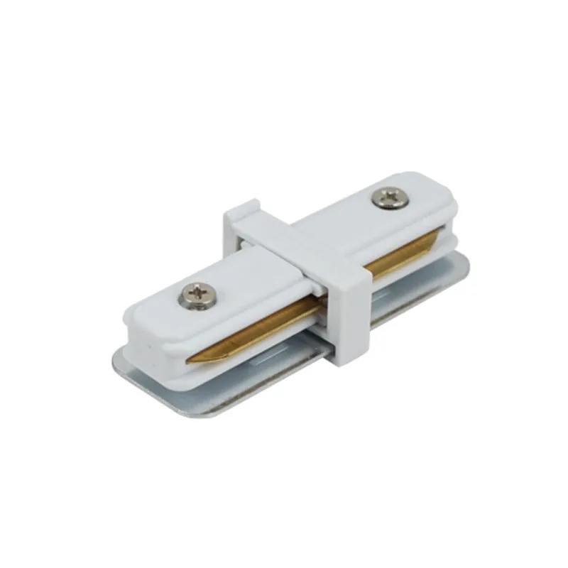 White Tracklight Connector with 2 Wires
