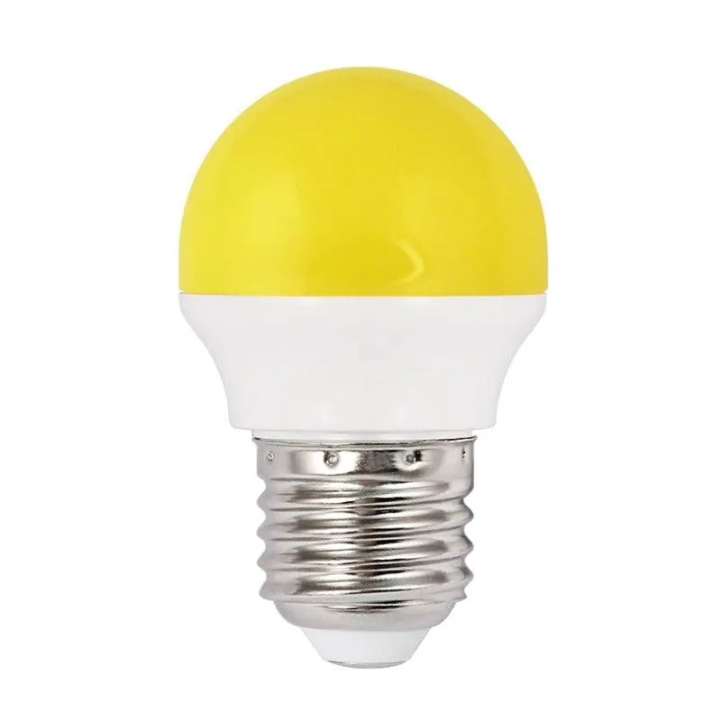 Yellow LED 2 Watts E27 (Screw) Bulb