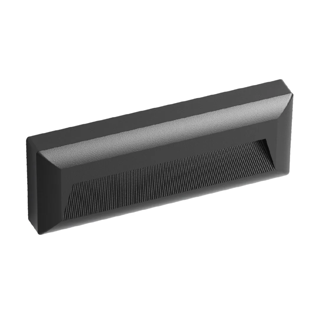 Sleek Tri-Color Step Light – IP65, 5W, Black