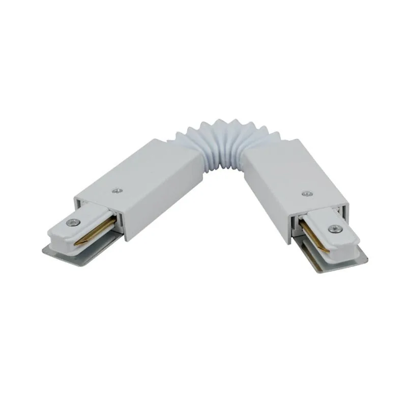 White Tracklight Connector with 2 Wires