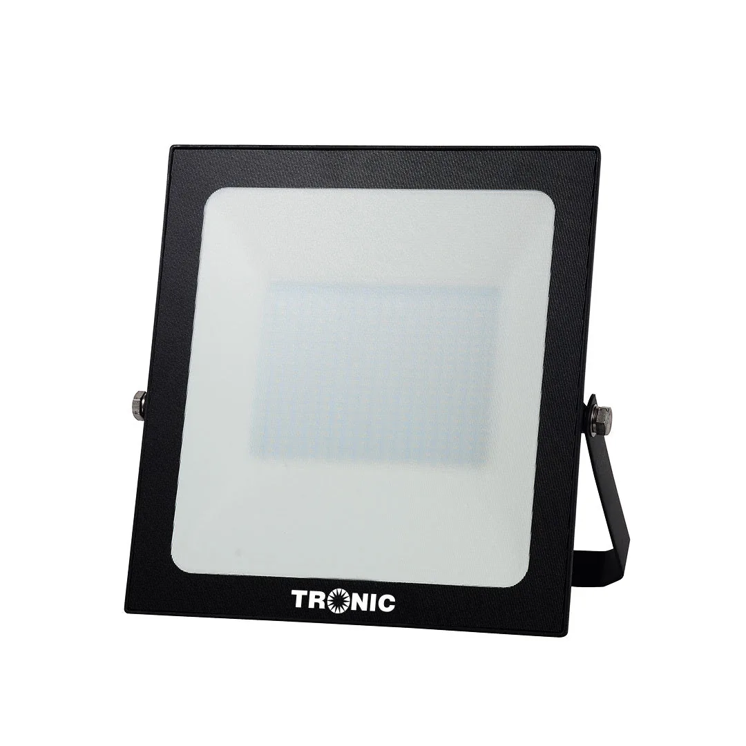 Slim Black LED Flood Light – 200W Warm White, IP65