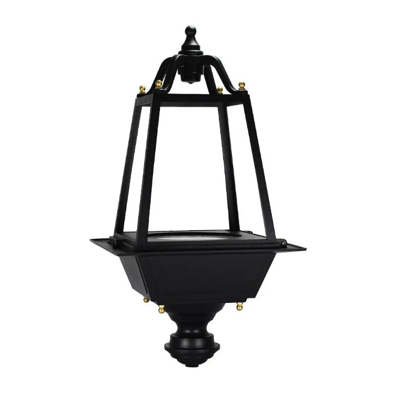 Black Garden Light Without Pole