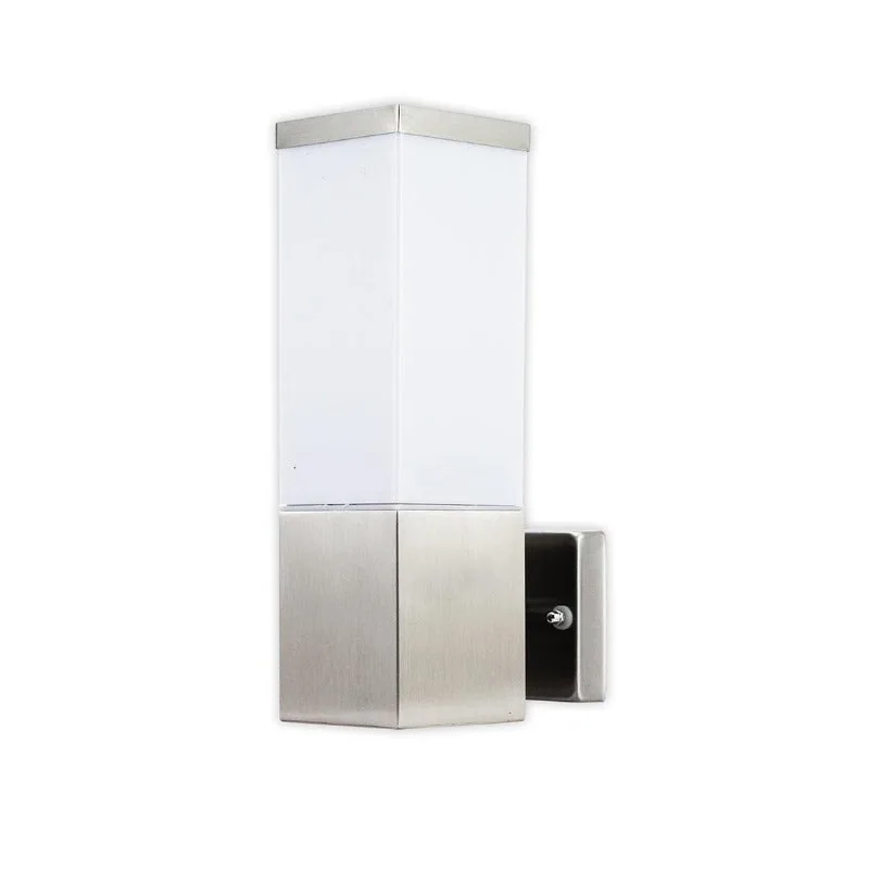 Silver Rectangular Wall Light