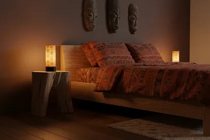 Print3D Africa Tribal Mask Glow Table Lamp