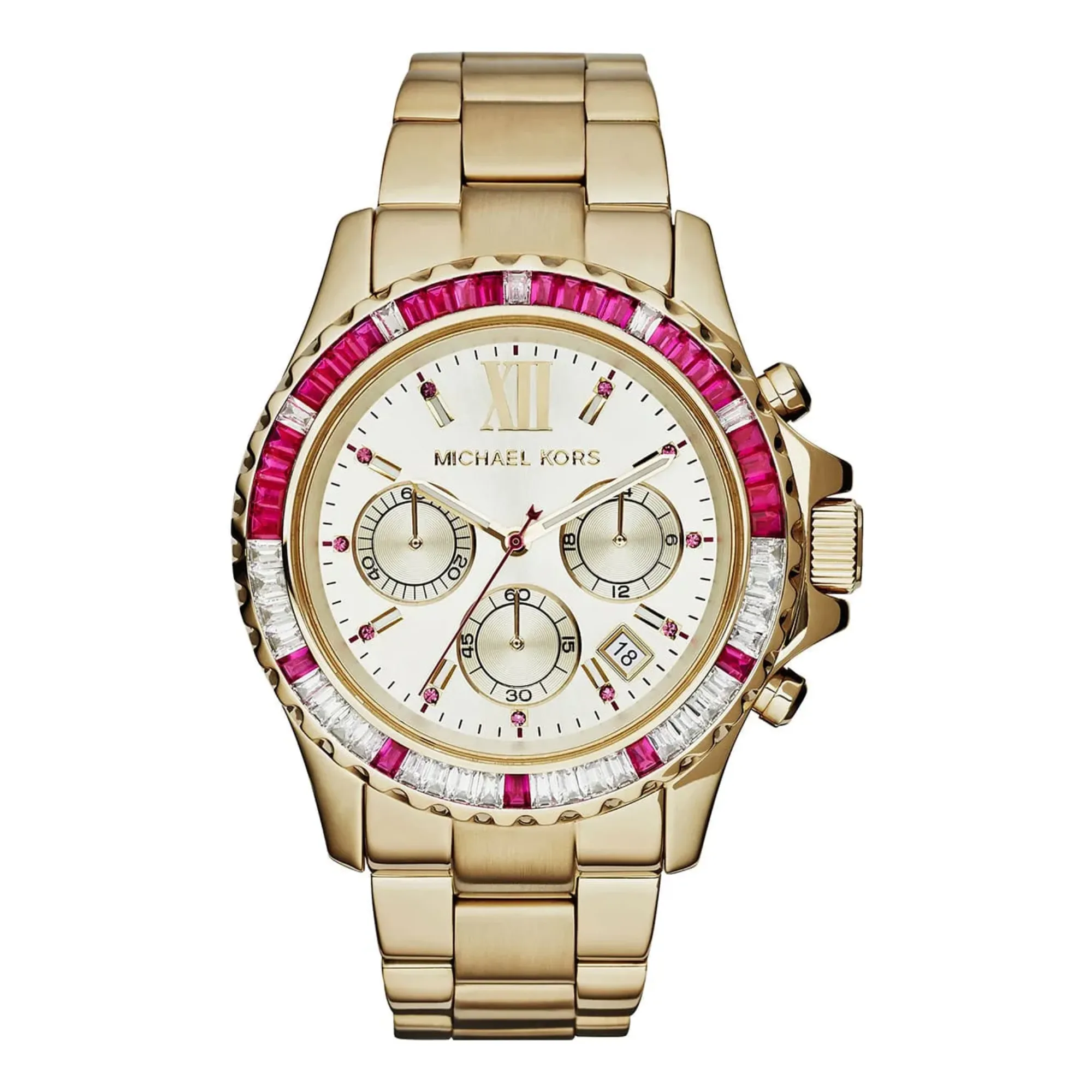 Michael Kors Women's Gold-Tone Chronograph Watch MK5871
