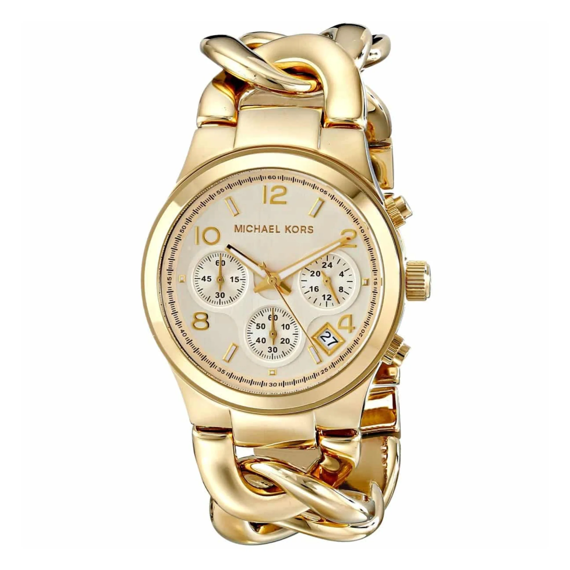 Michael Kors Women's Gold-Tone Chronograph Watch MK3131