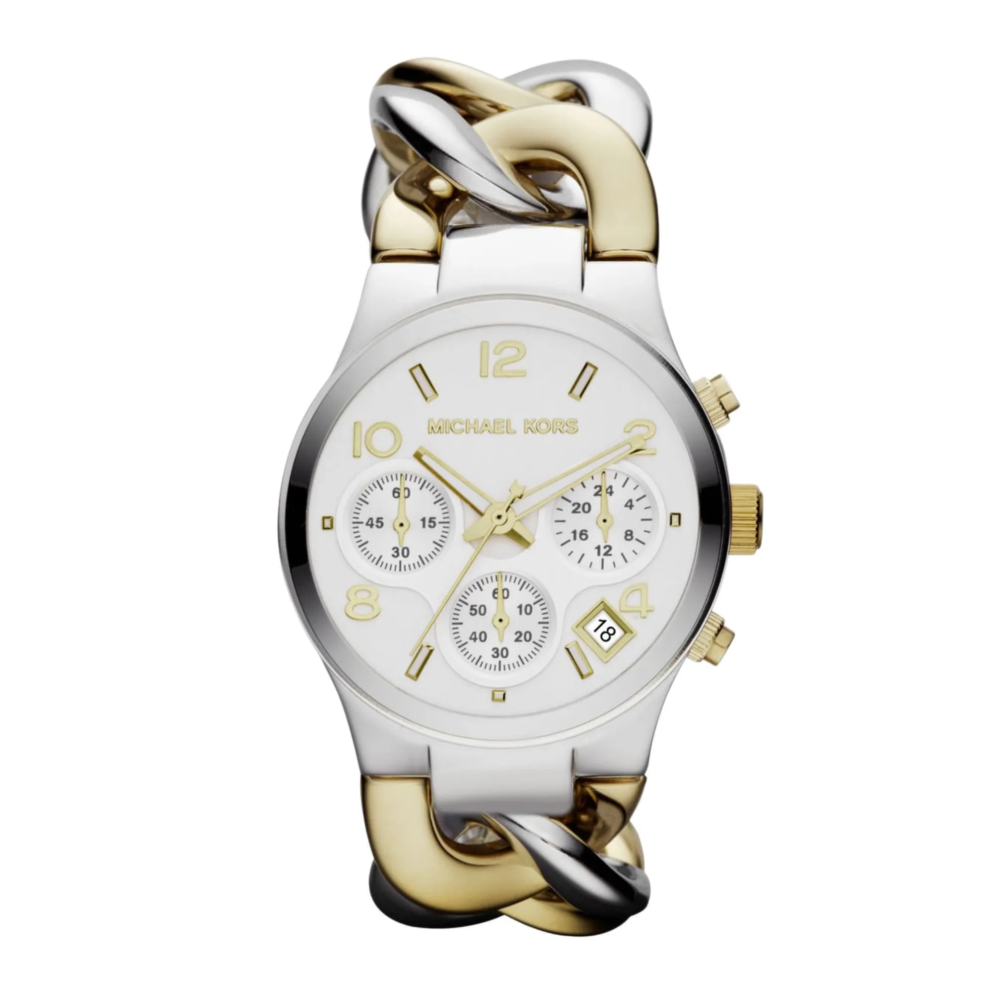 Michael Kors Runway Women's Two-Tone Chronograph Watch MK3199
