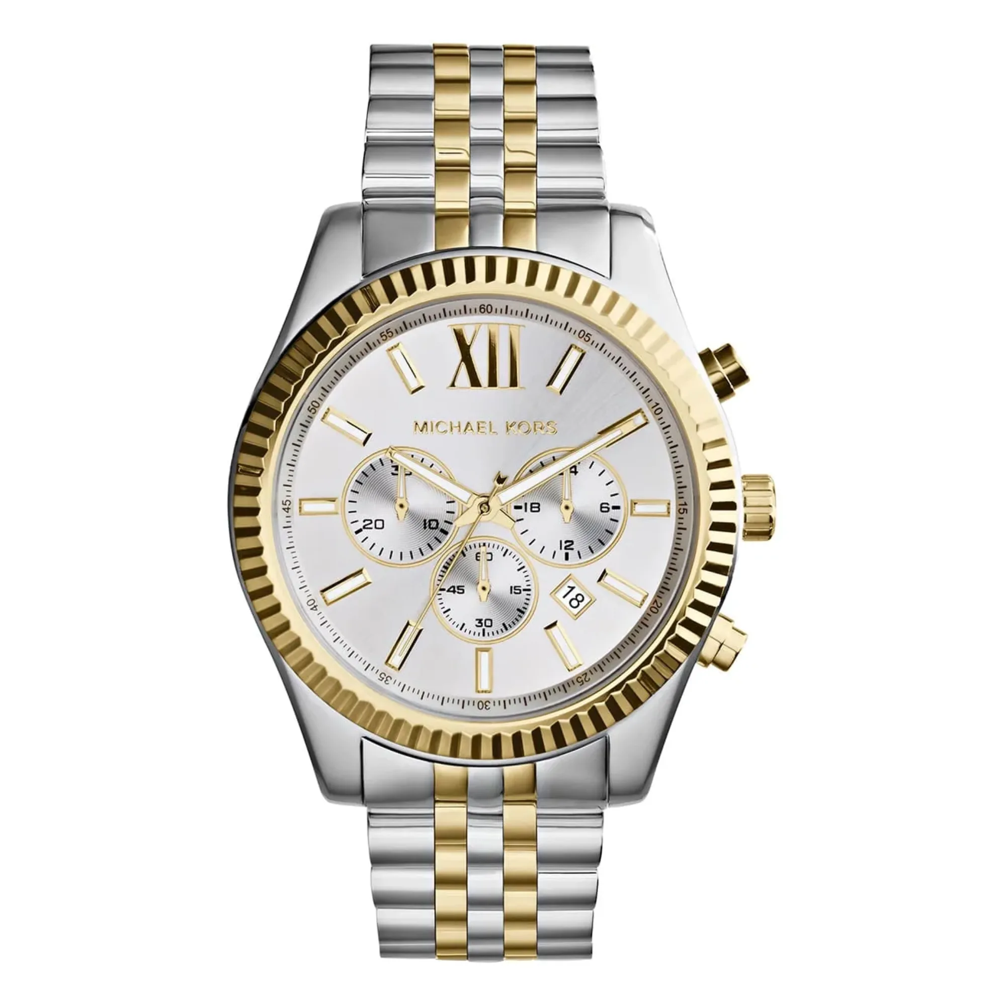 Michael Kors Lexington Men's Two-Tone Chronograph Watch MK8344