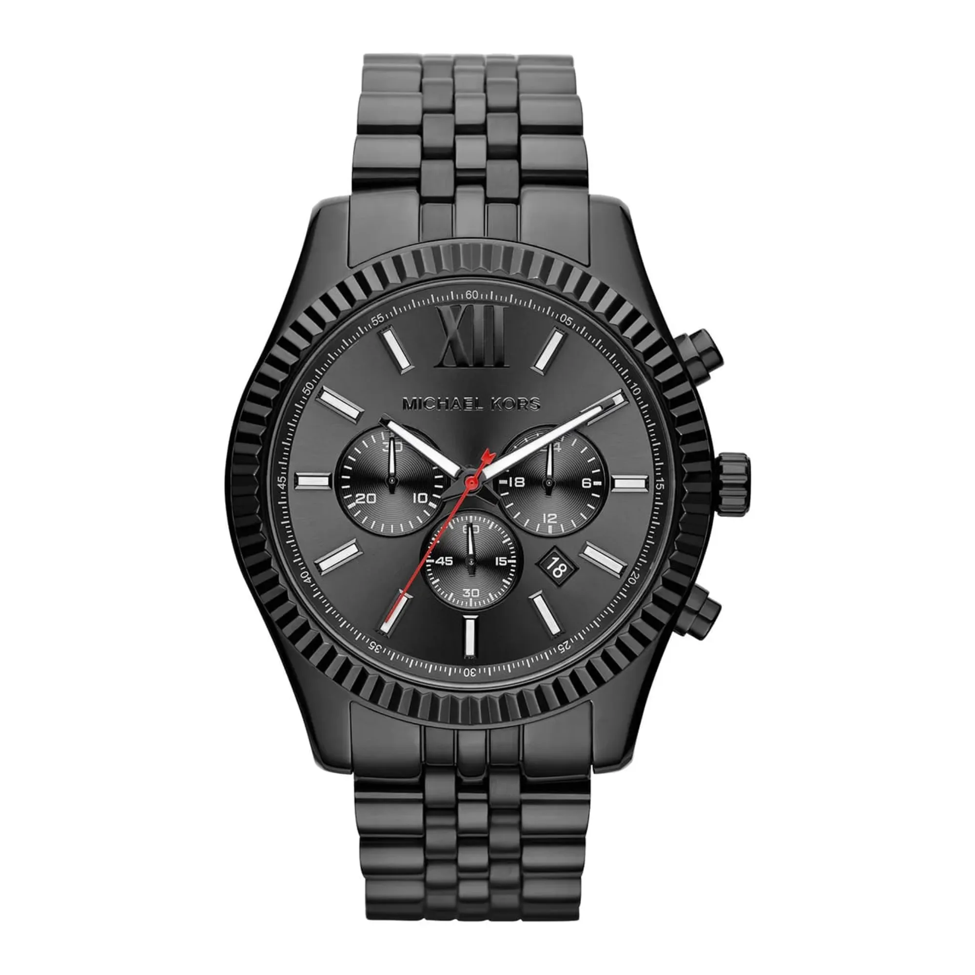 Michael Kors Lexington Men's Black-Tone Chronograph Watch MK8320