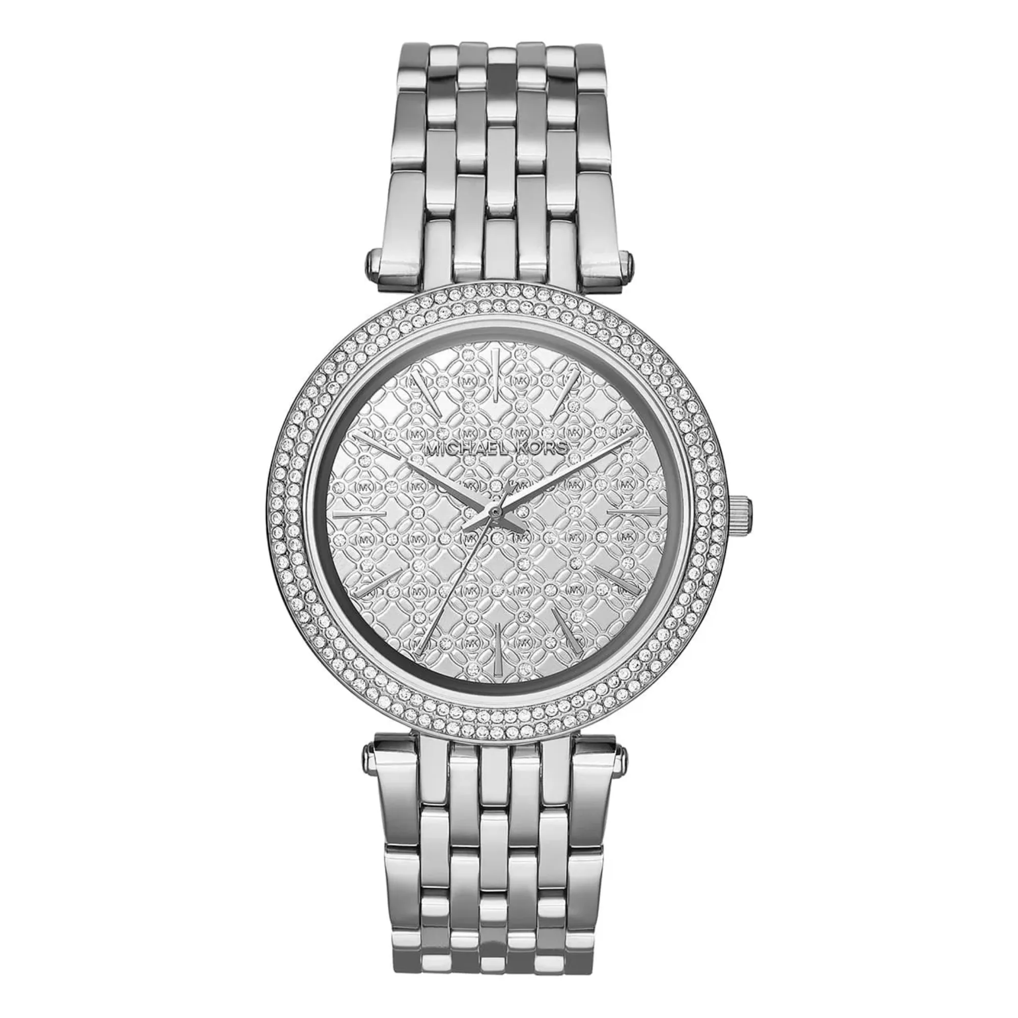 Michael Kors Darci Women's Silver-Tone Pavé Watch MK3404