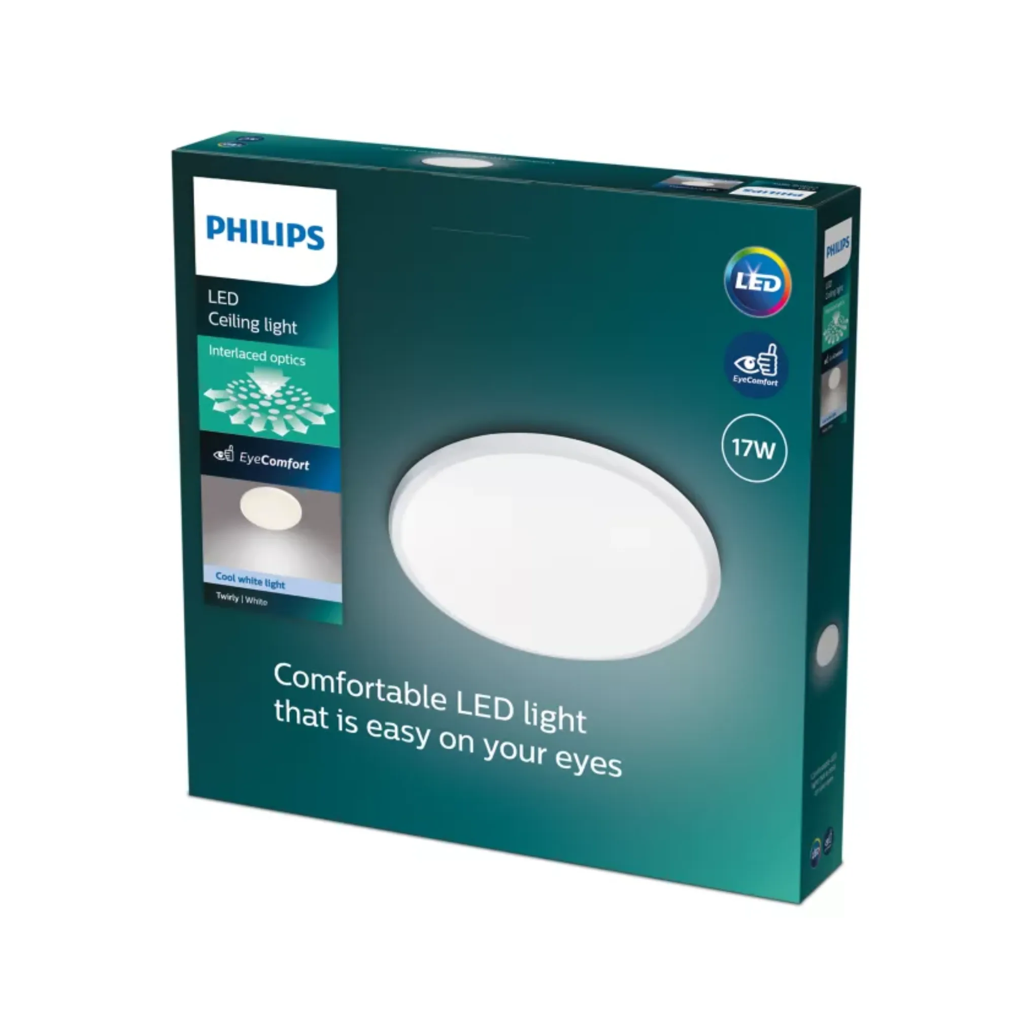 Philips Twirly LED Ceiling Light 17W Cool White D347