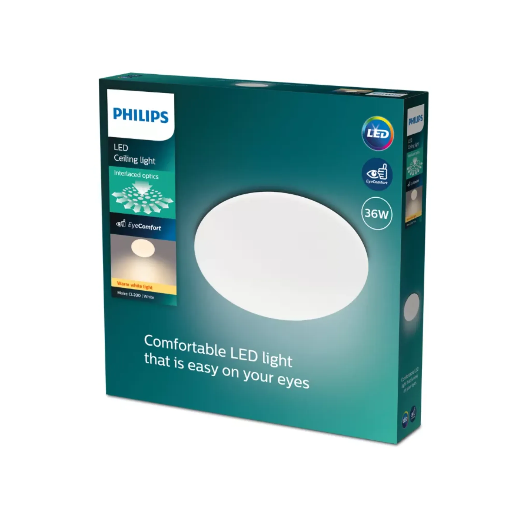 Philips Moire LED Ceiling Light 36W Warm White D490
