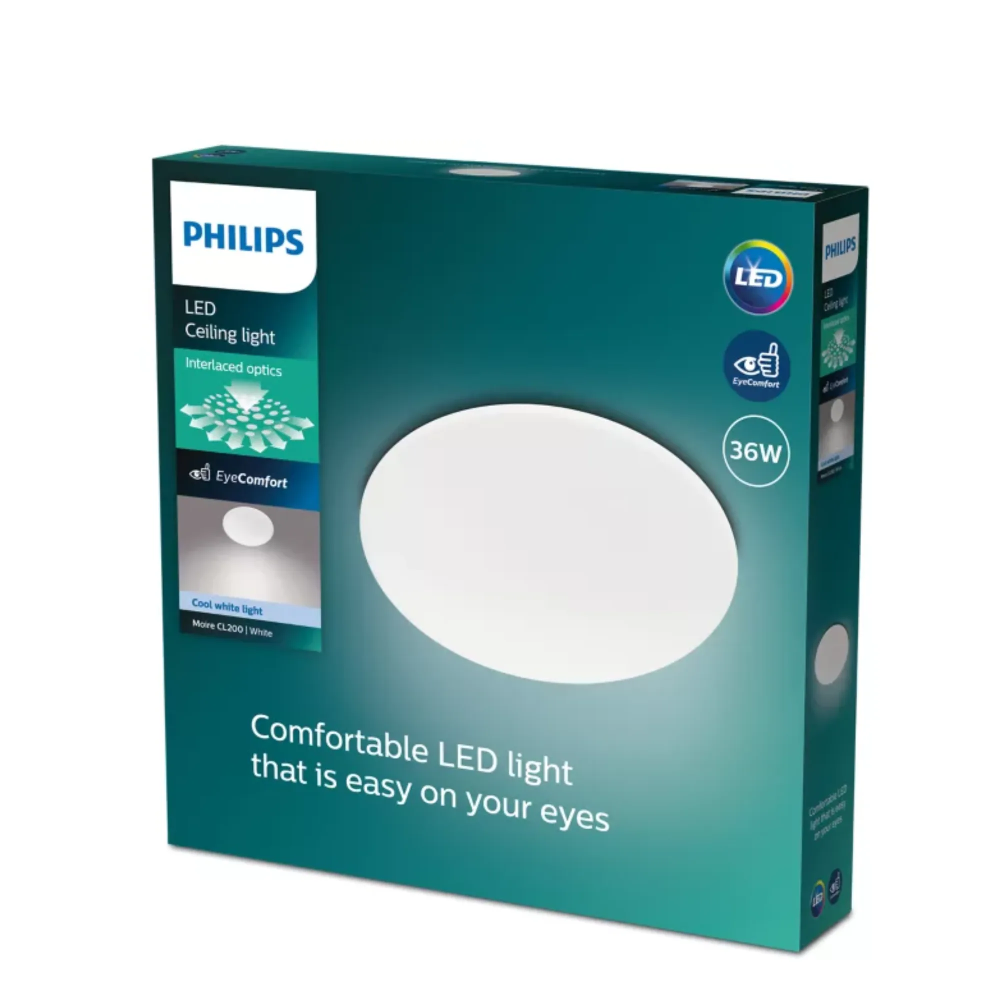 Philips Moire LED Ceiling Light 36W Cool White D490