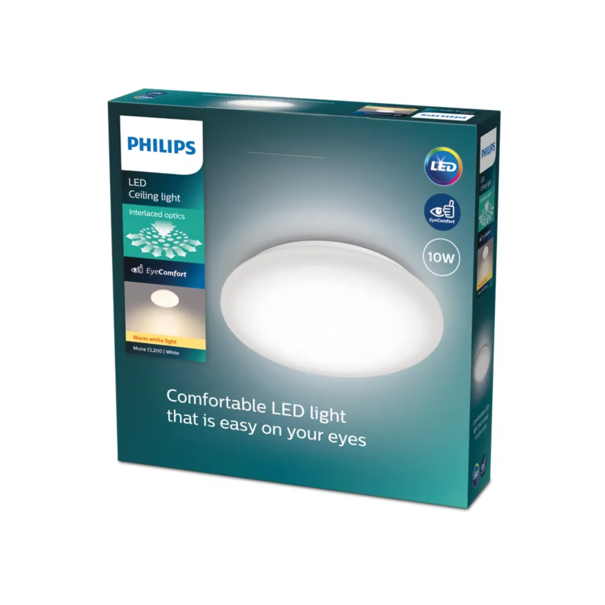 Philips Moire LED Ceiling Light 10W Warm White D240