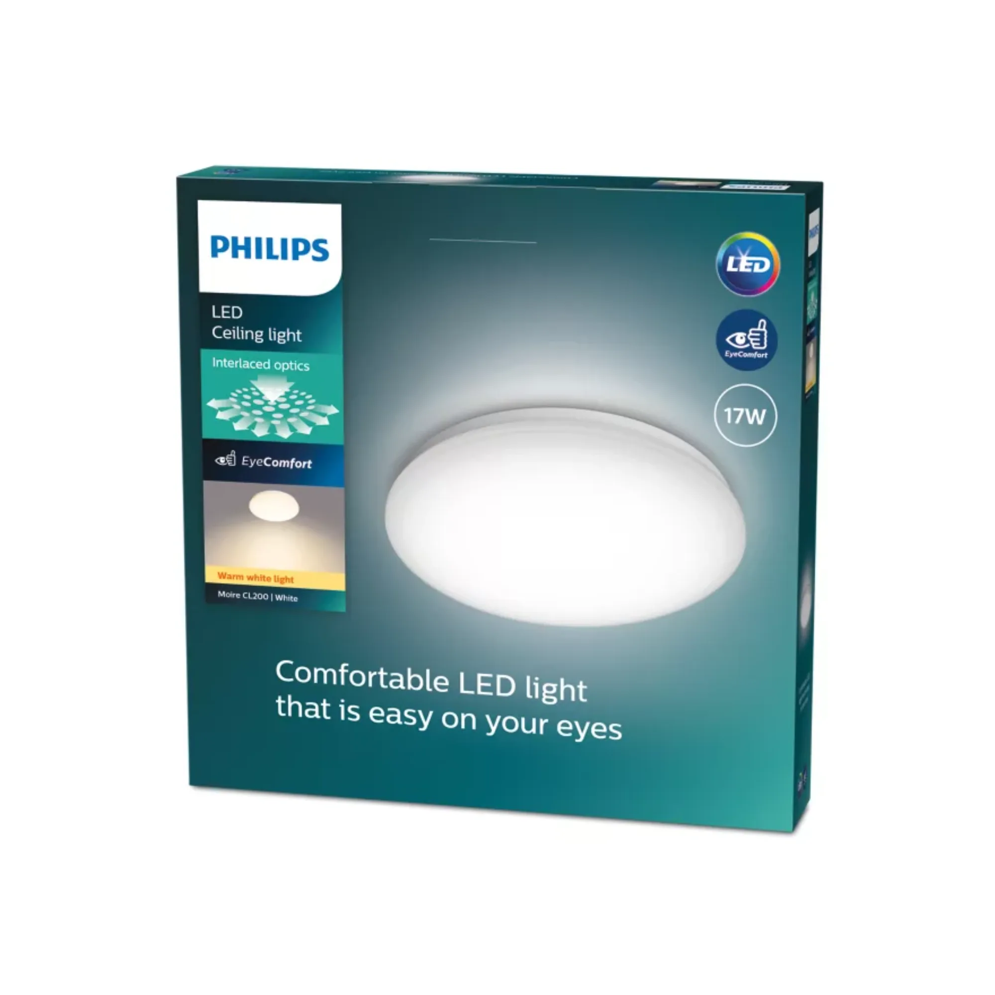 Philips Moire LED Ceiling Light 17W Warm White D320